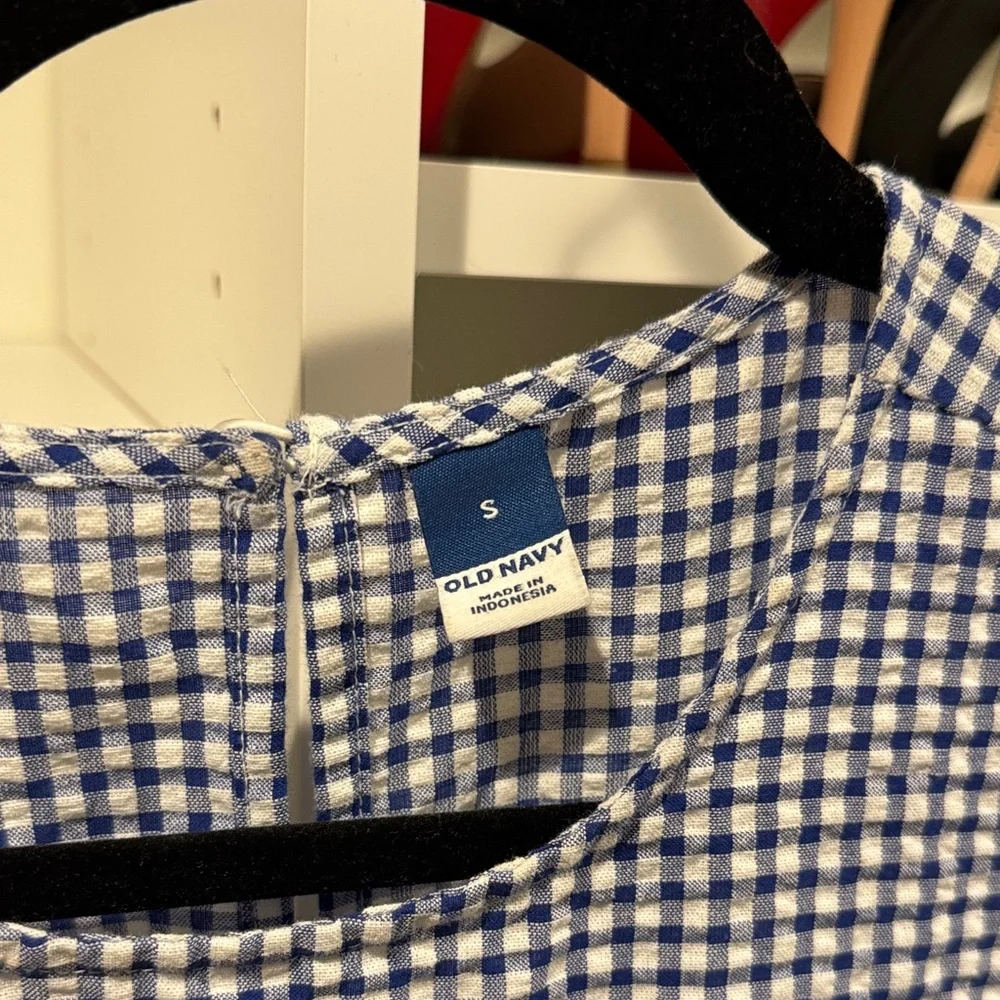 Old Navy Navy and White Checkered Dress - Picture 3 of 3